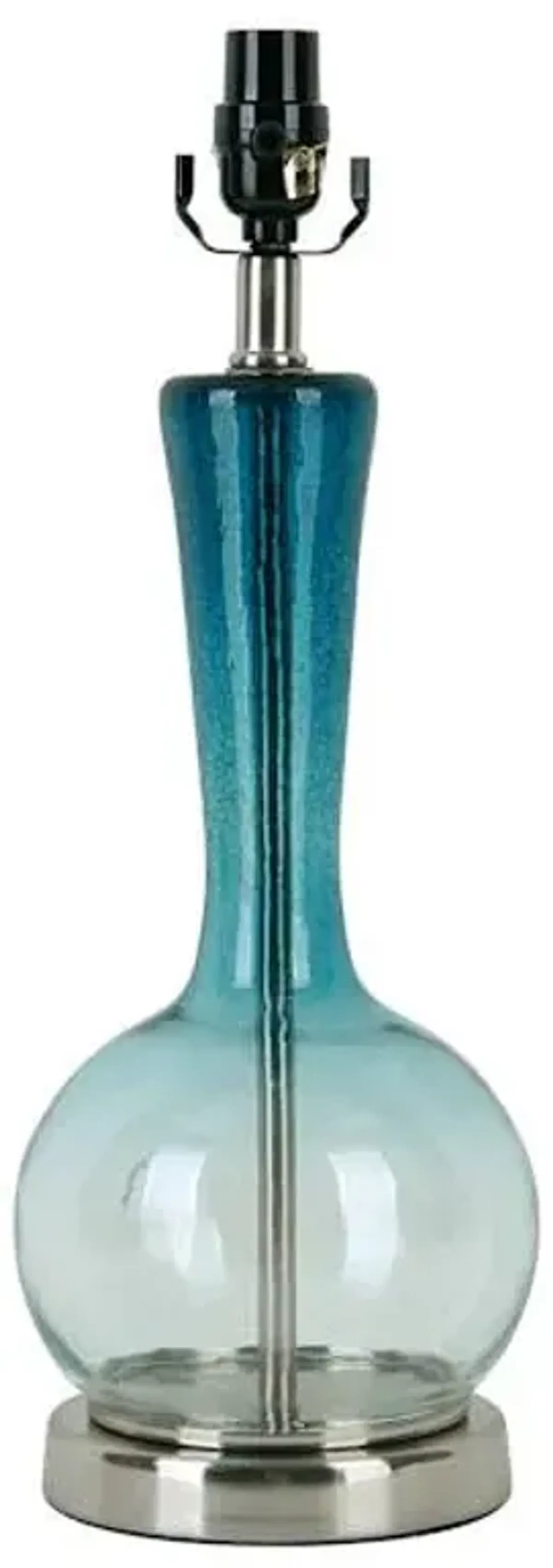 19in. Blue Ombre Glass Table Lamp