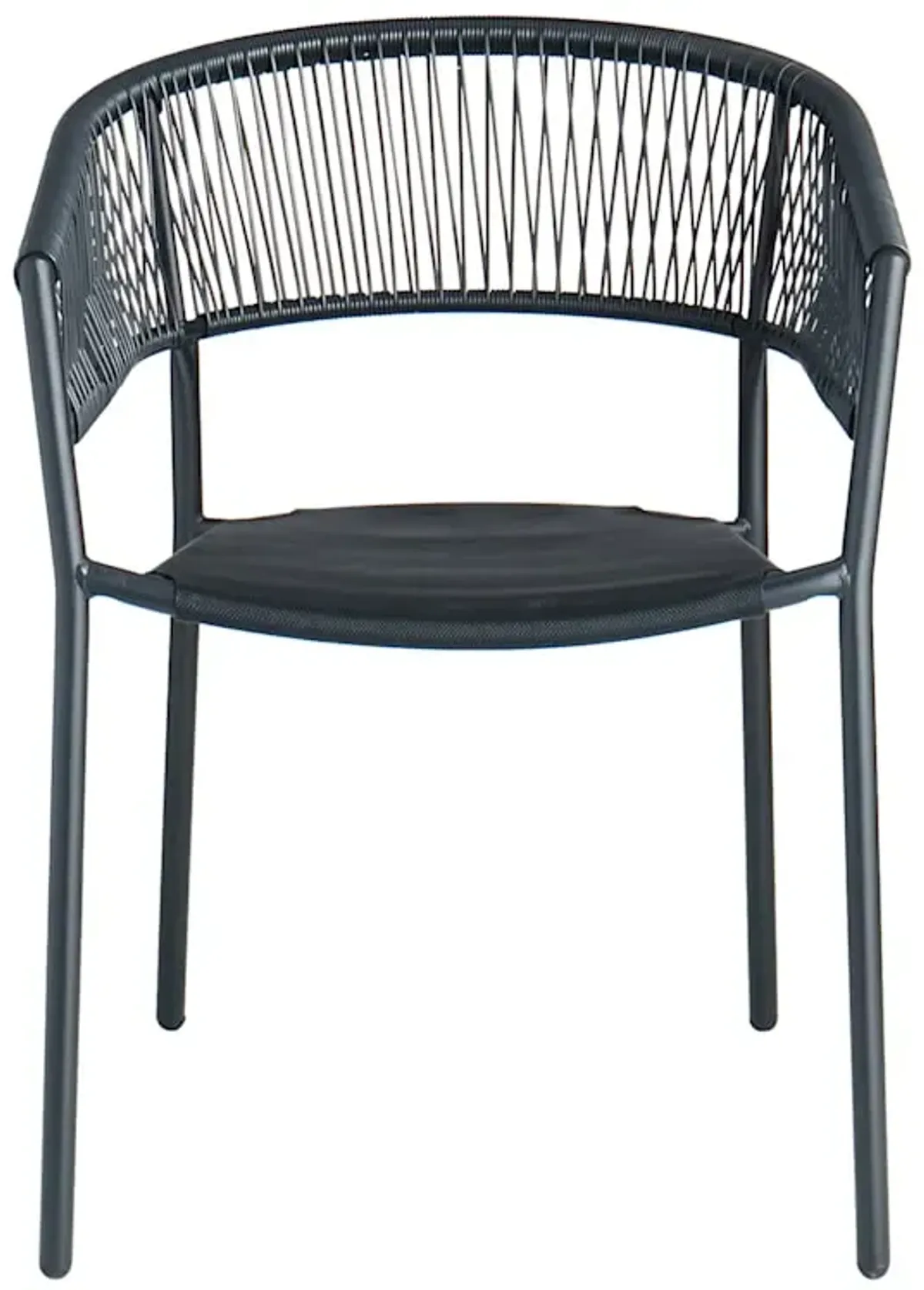 Crosby St. Brody Wicker Patio Chair, Black