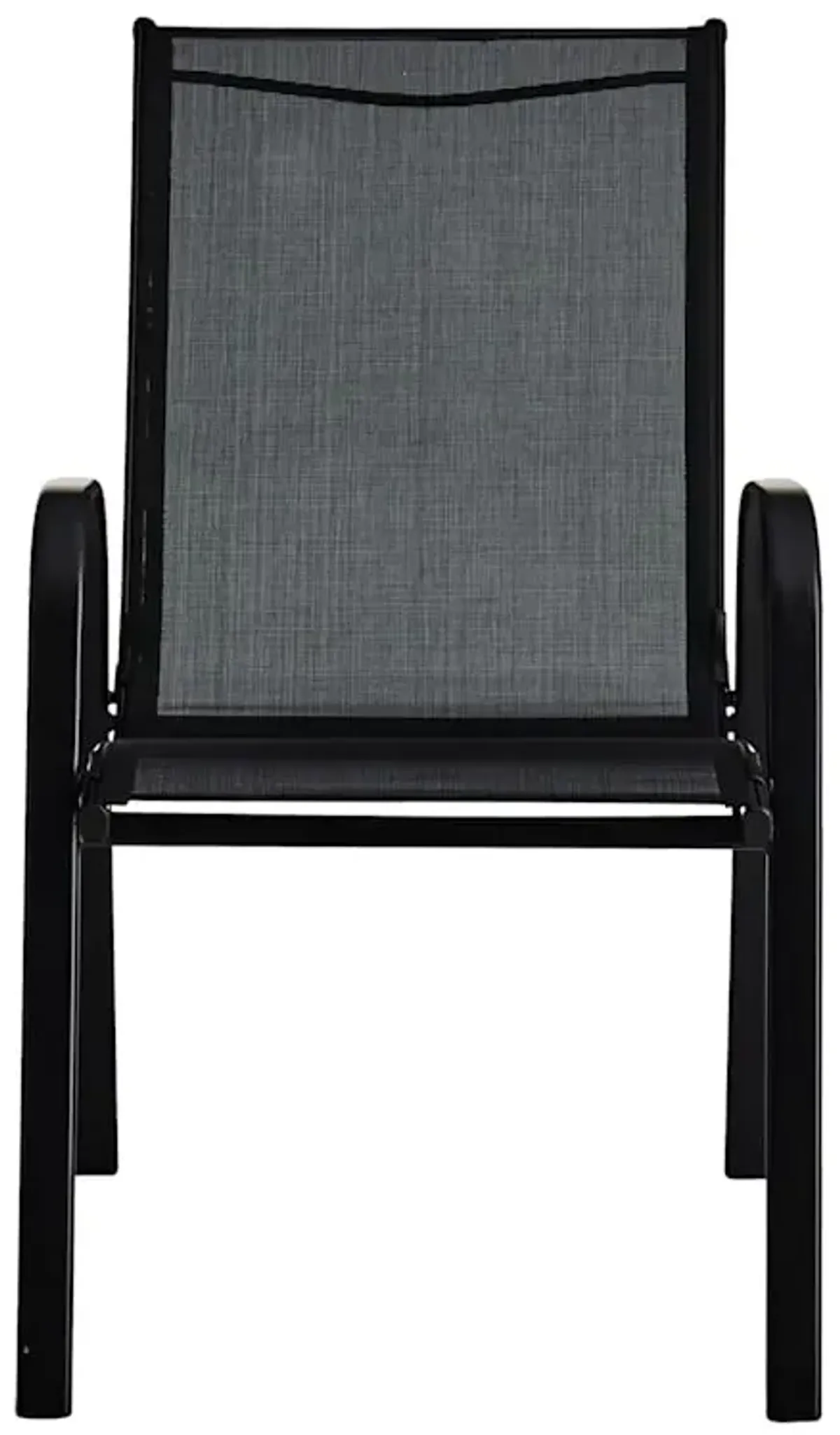 Stackable Sling Patio Chair, Black