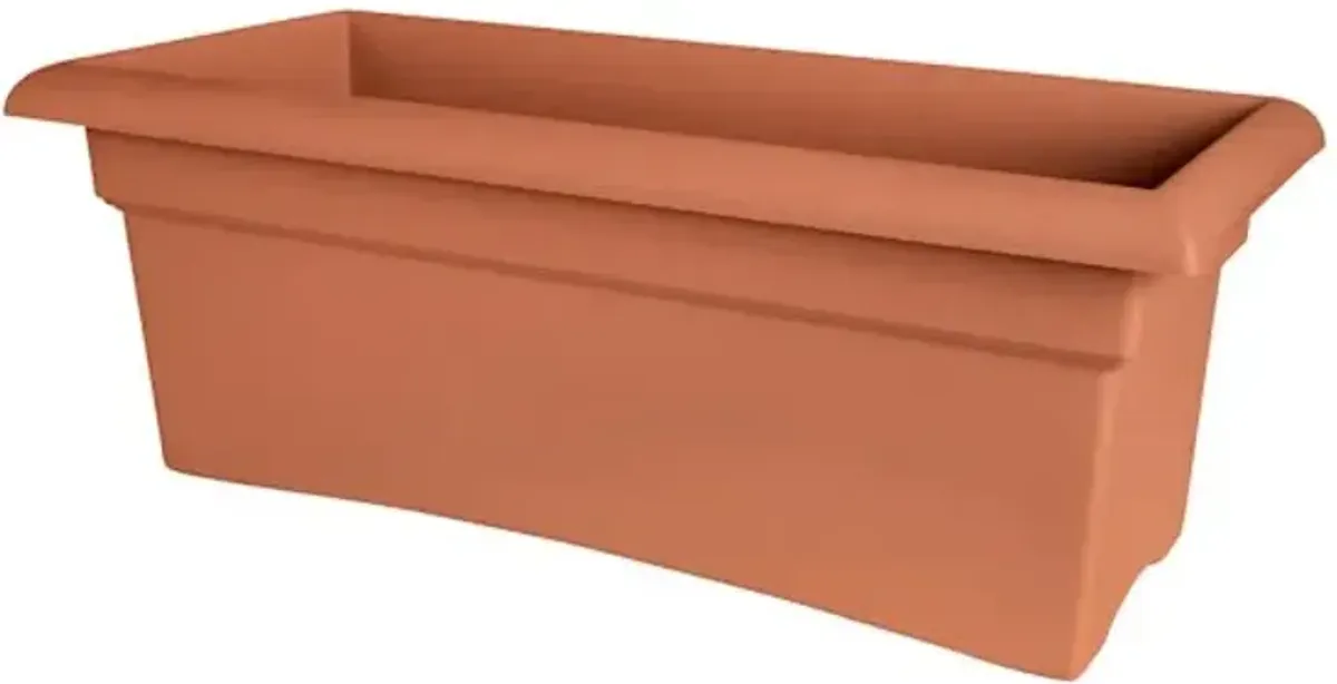 Veranda Terracotta Deck Box Planter, Extra Large