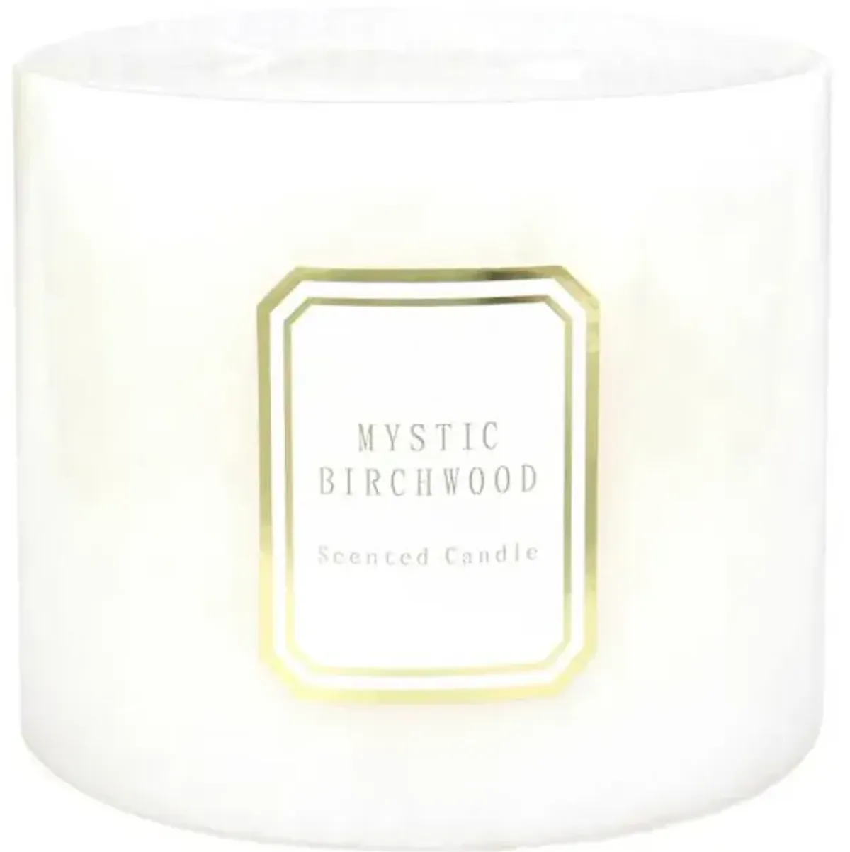 Providence White Mystic Birchwood Scented Pillar Candle, 6x5