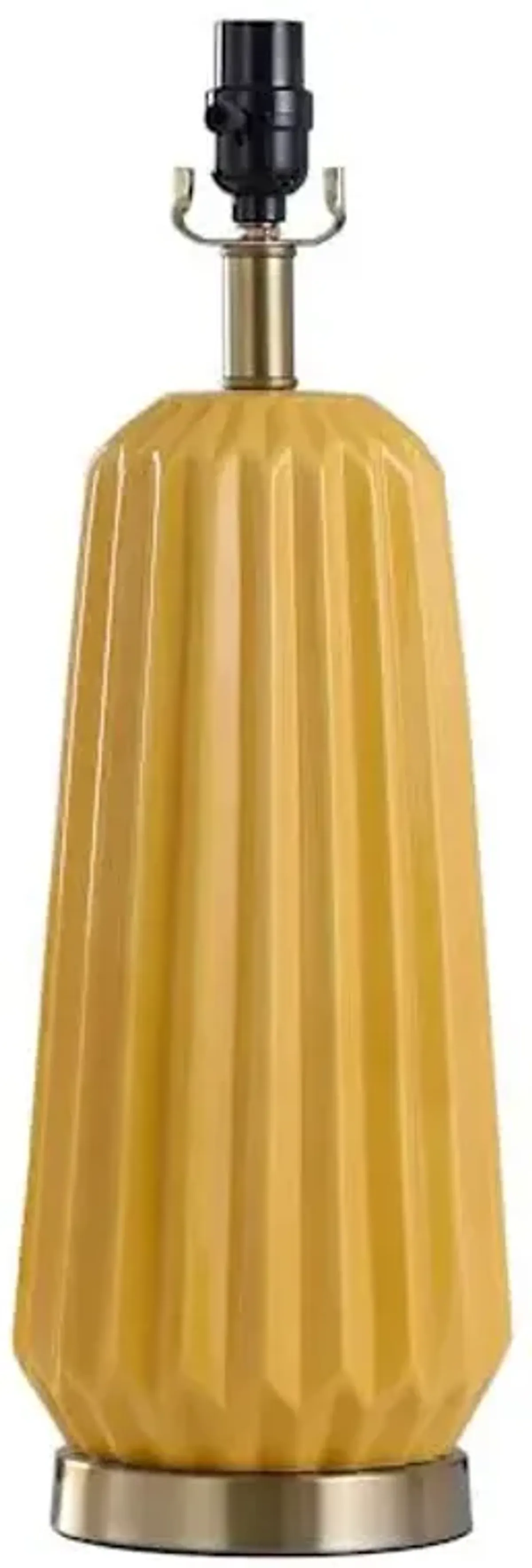 Orange Ceramic Medium Table Lamp Base, 21"