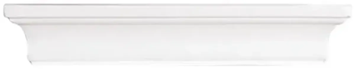 Kate White Wooden Crown Wall Ledge, 12"
