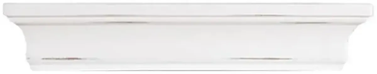 Kate White Distressed Wooden Wall Ledge, 12"