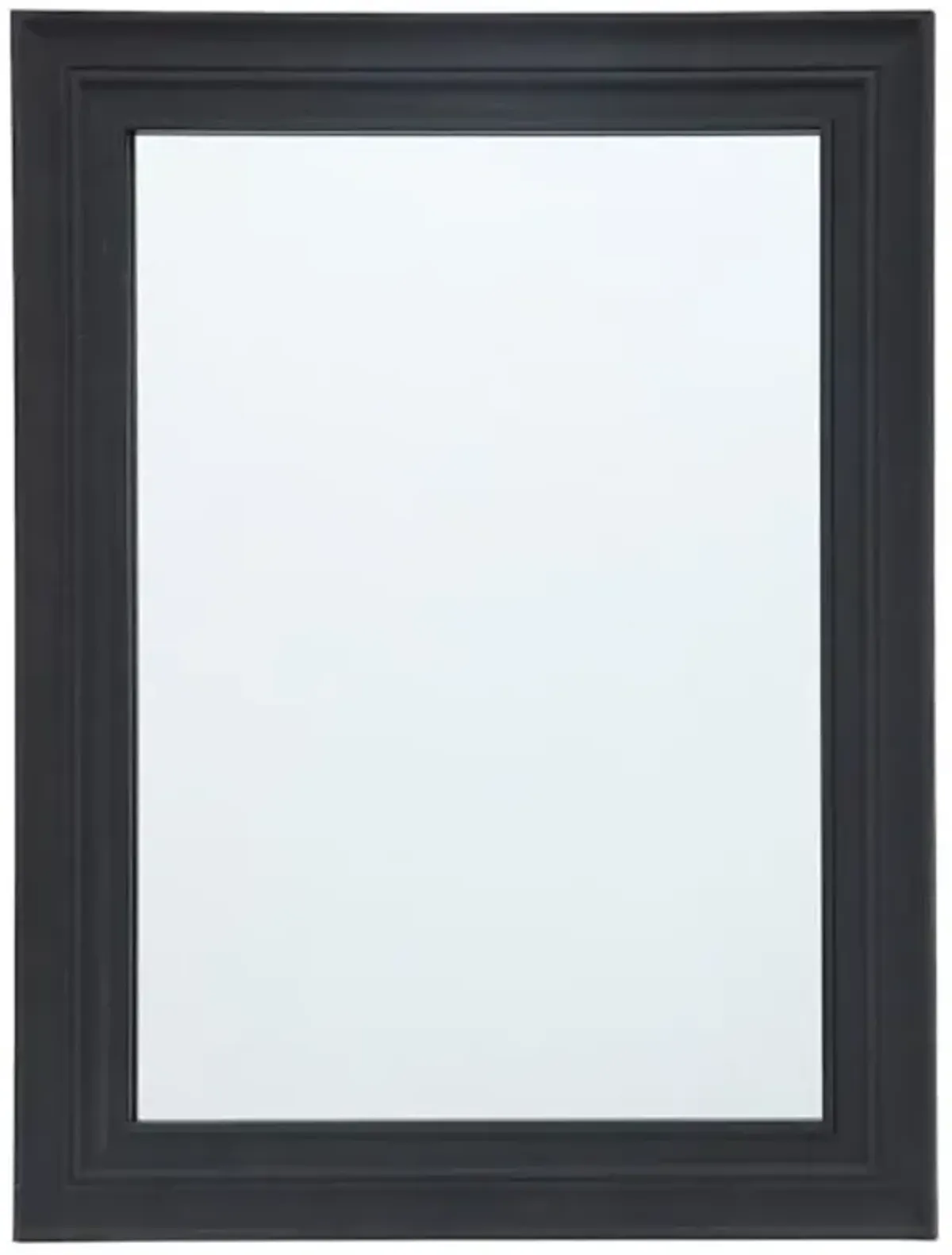 Becky Black Framed Rectangle Wall Mirror, 22x28
