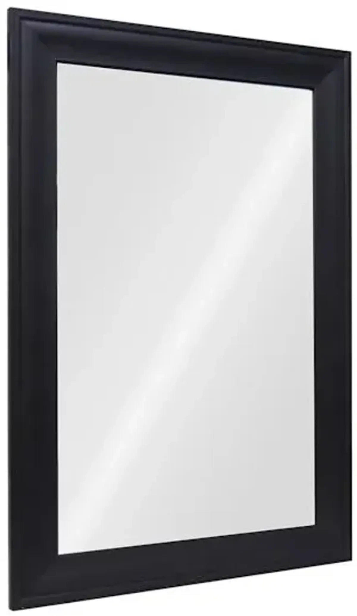Black Barb Framed Rectangle Wall Mirror, 24x36