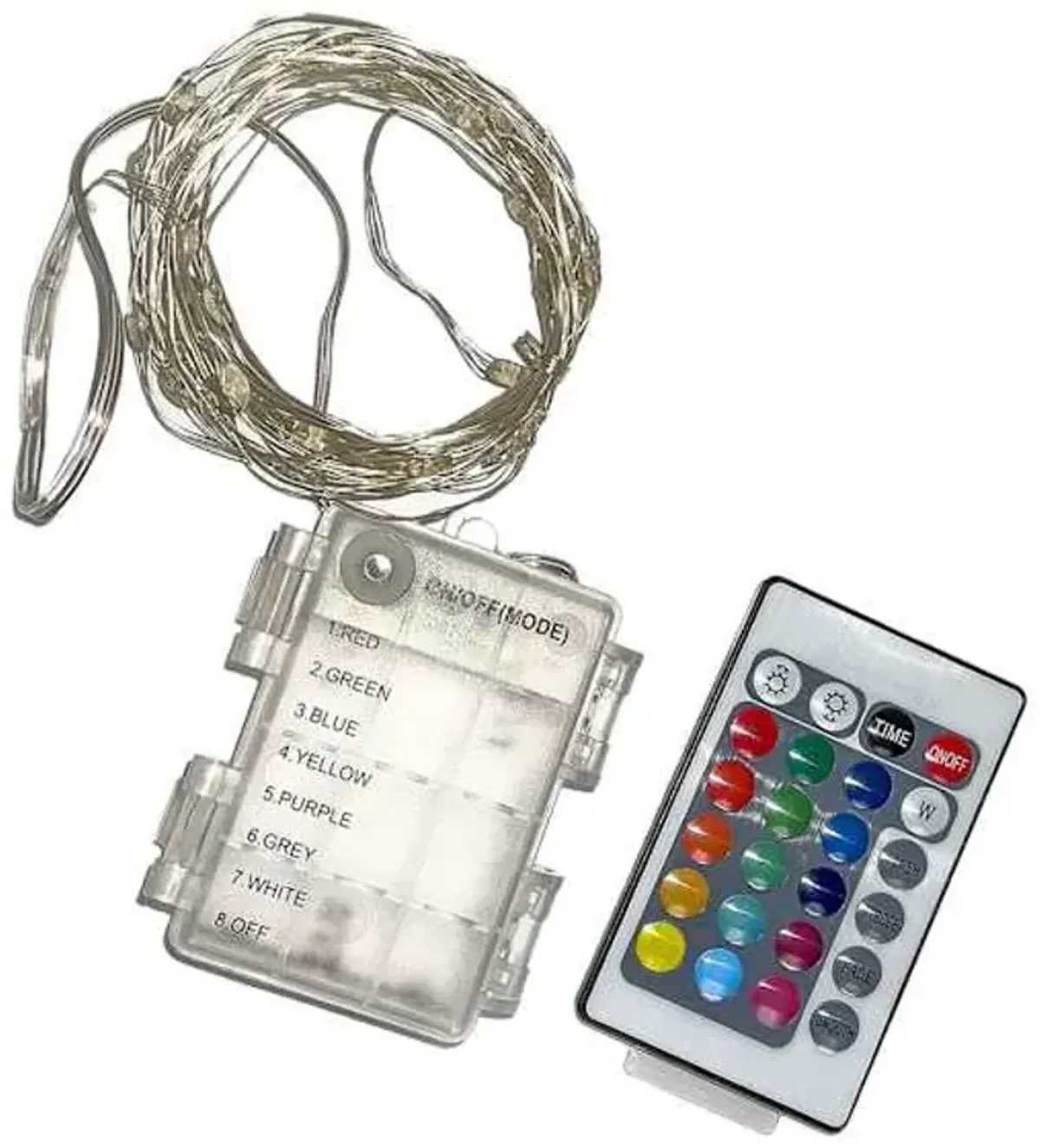 Multicolor Wire Lights with Remote Control