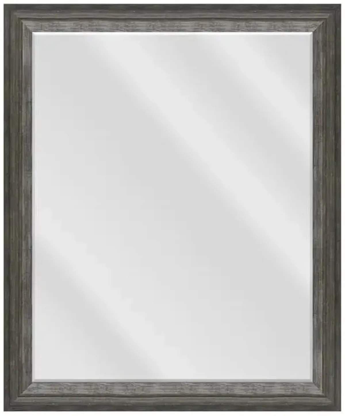 Sable Grey Rectangle Wall Mirror, 19x24