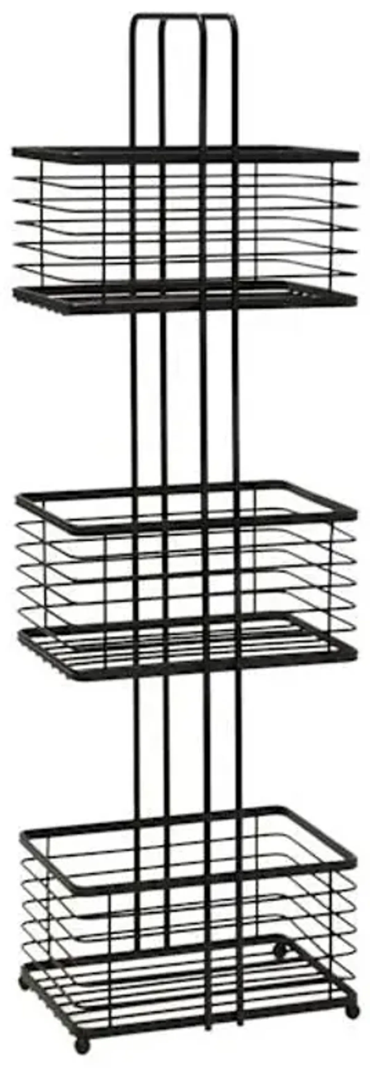 3-Tier Manhattan Matte Black Wire Storage Stand