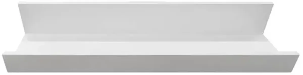 White Wooden Photo Wall Ledge, 24"