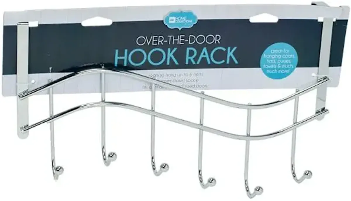 Over the Door Hook Rack, Nickel