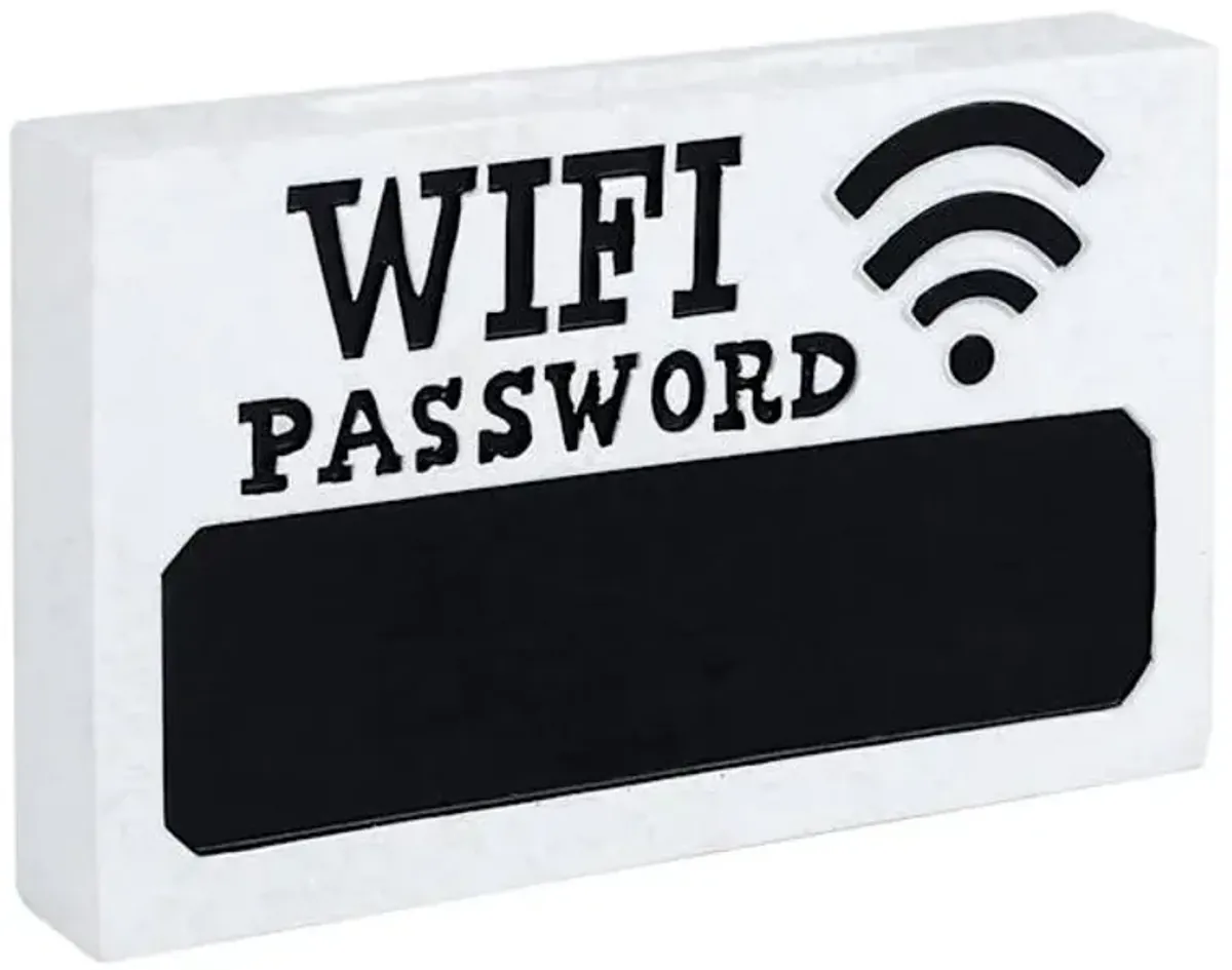 Wifi Password Block Sign, 7x5
