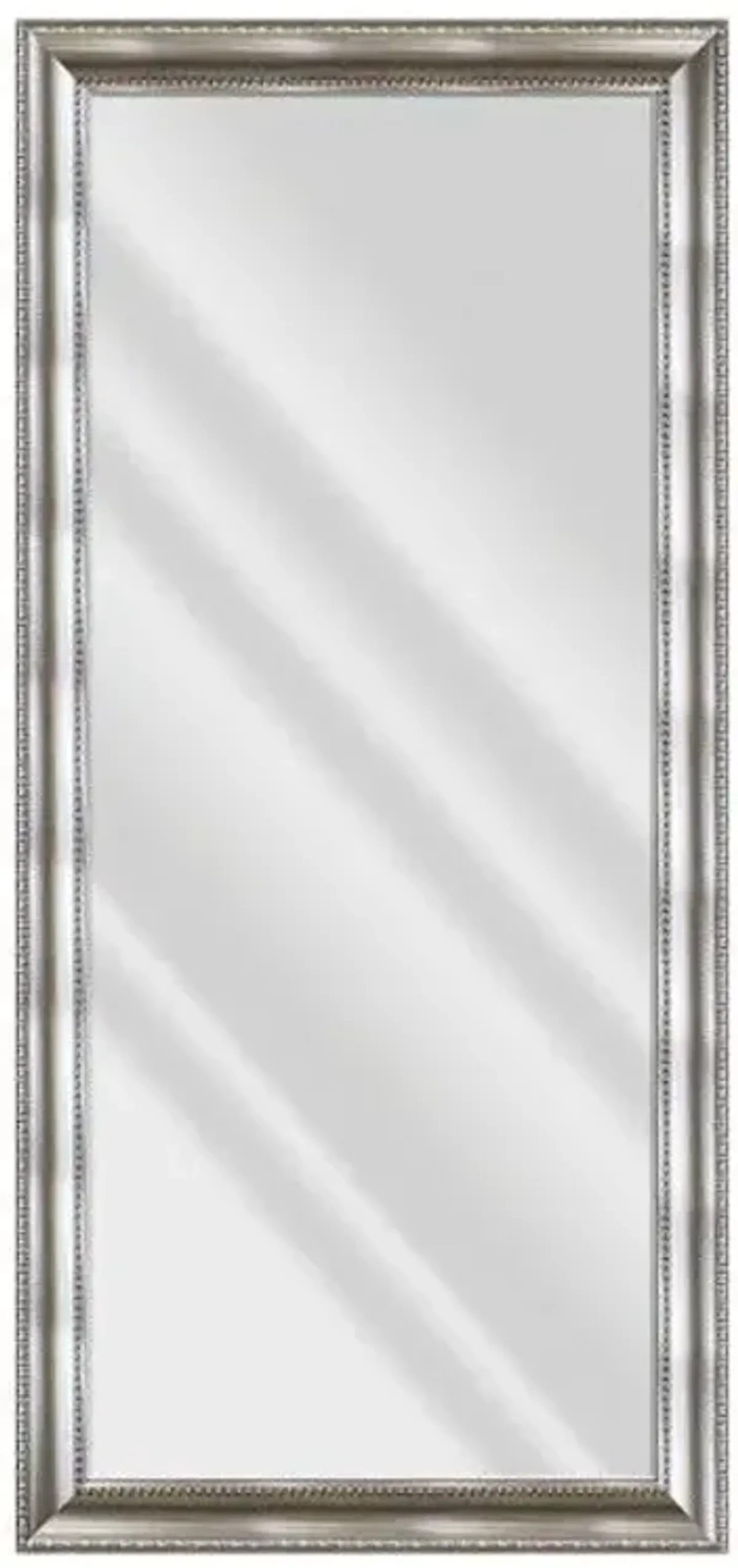 Anne Antique Silver Framed Leaner Mirror, 30x64