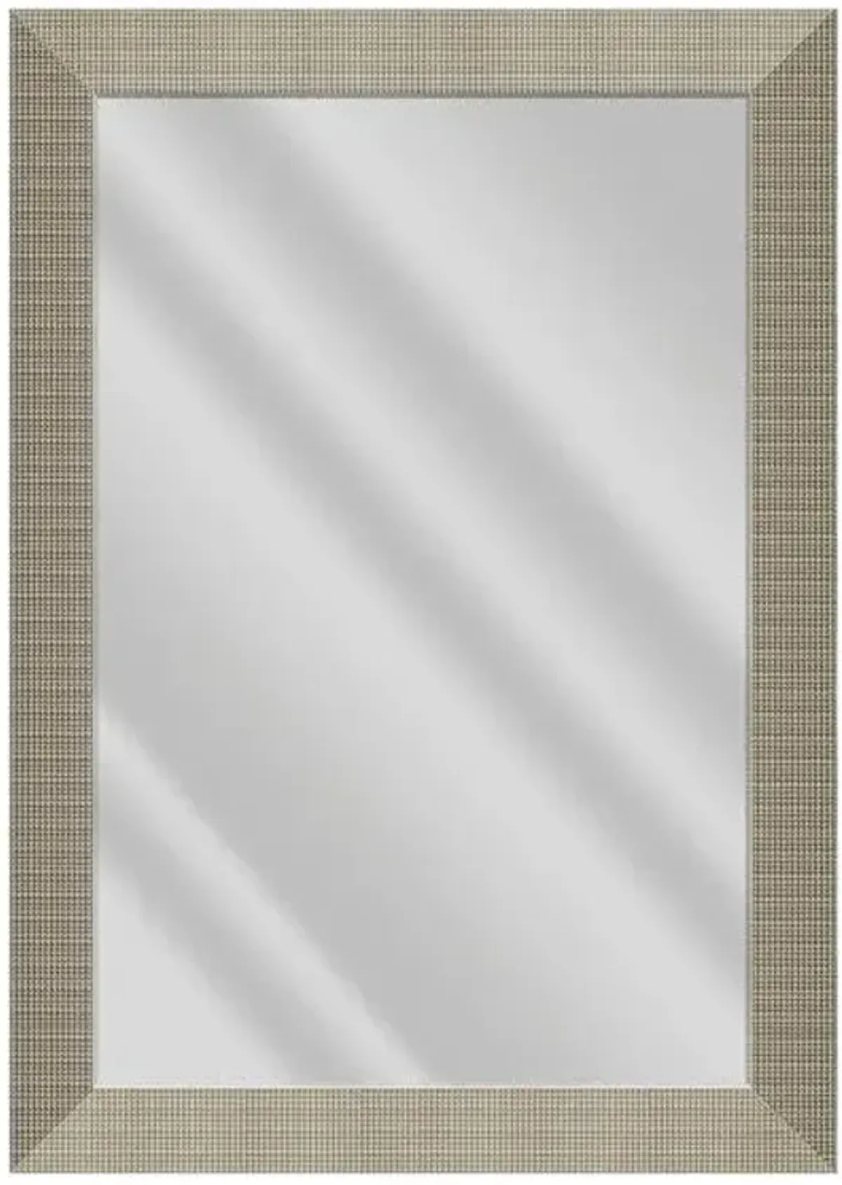 Nessa Champagne Rectangle Wall Mirror, 31x43
