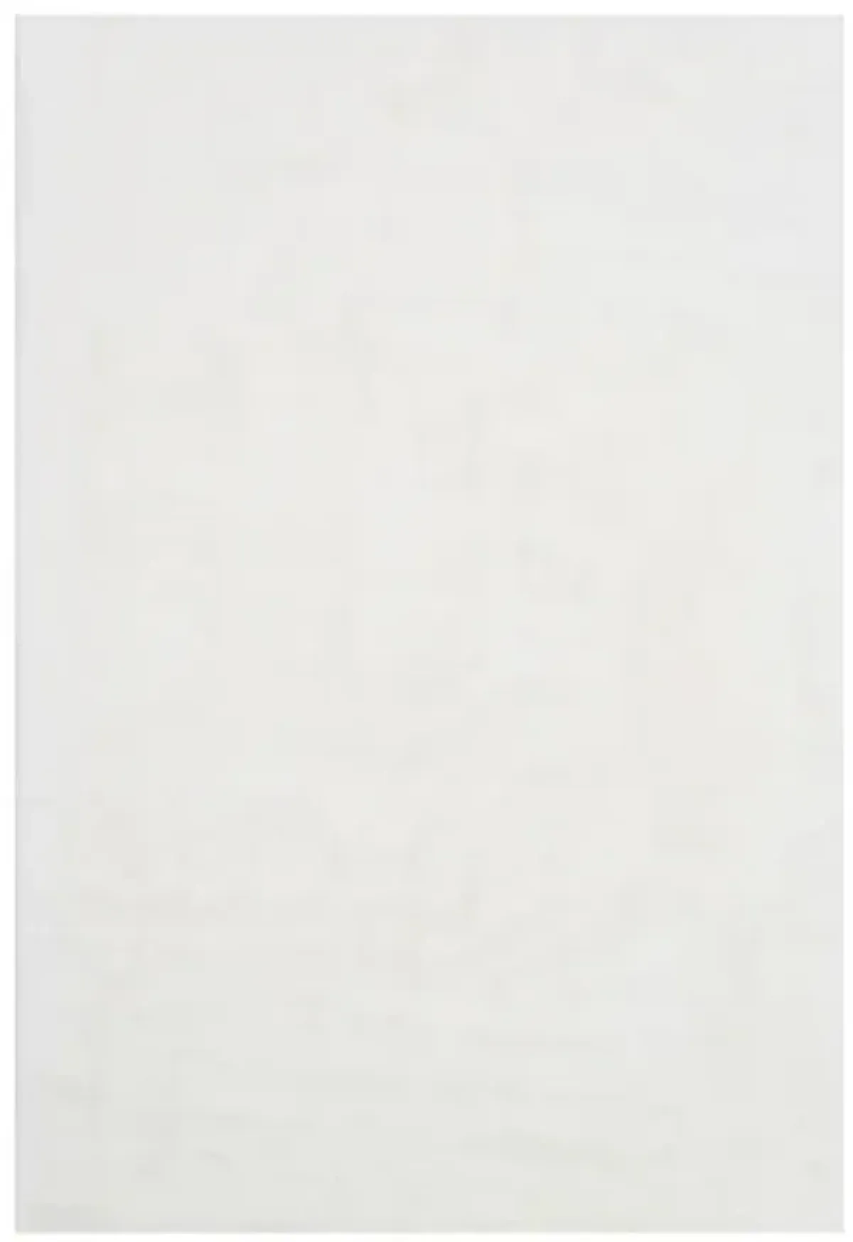 (C150) Vale Ivory Faux Fur Shag Area Rug, 5x7