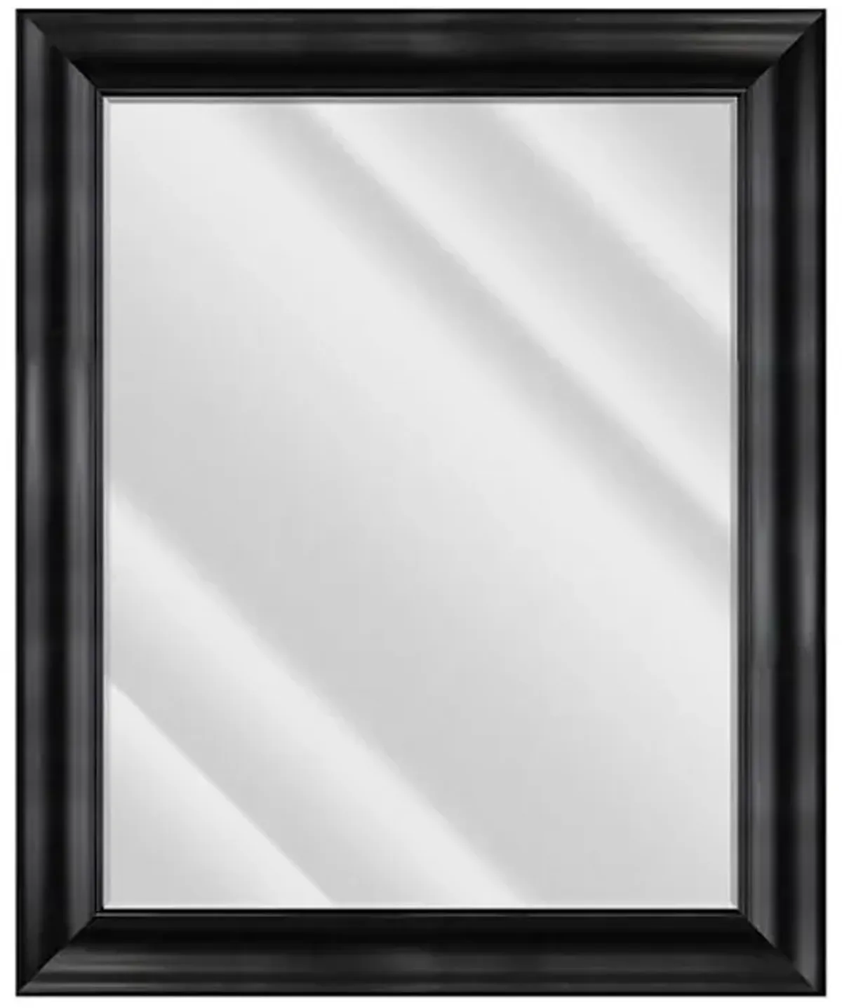 Sophia Black Rectangle Wall Mirror, 29x35