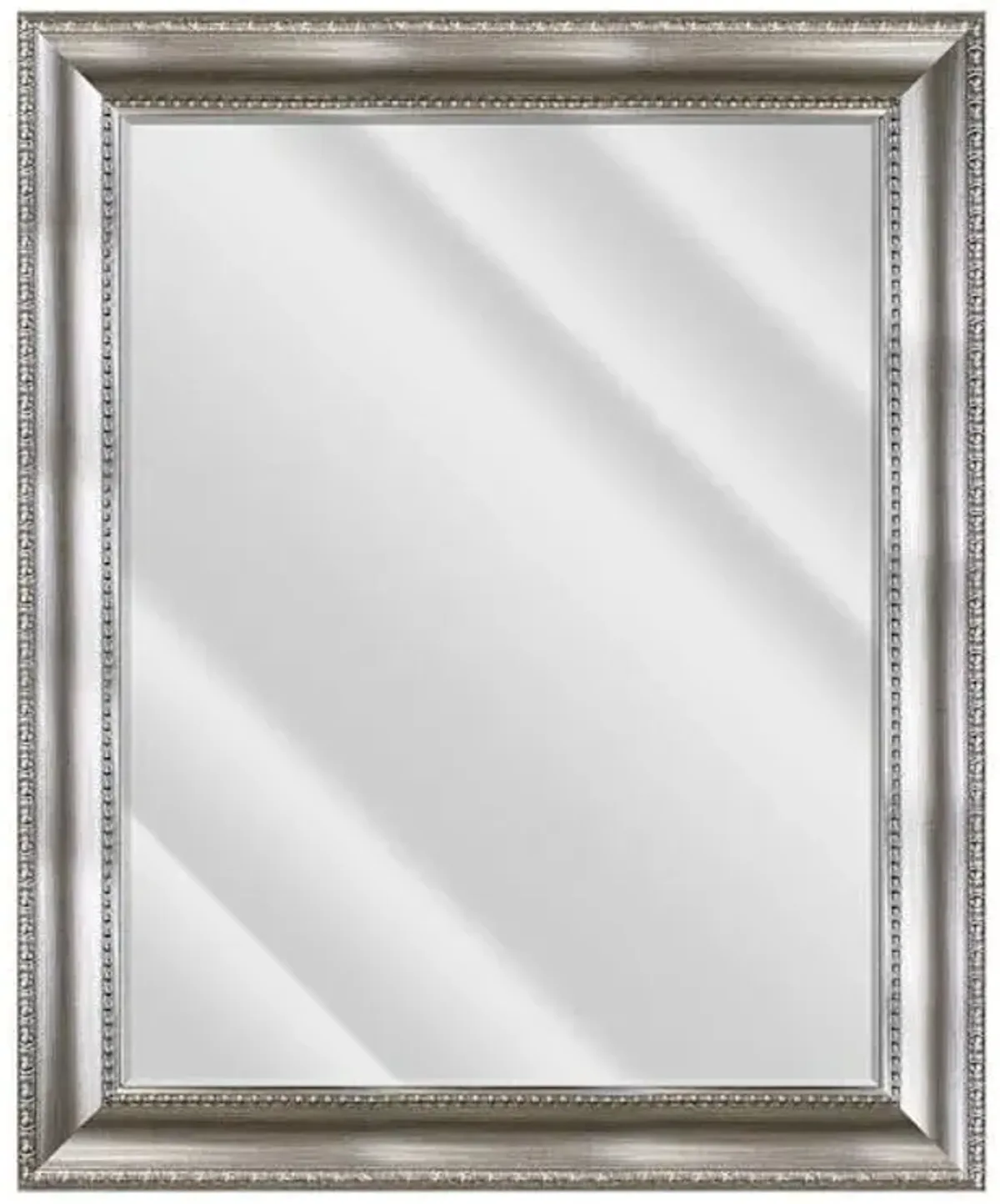 Anne Antique Silver Rectangle Wall Mirror, 29x35