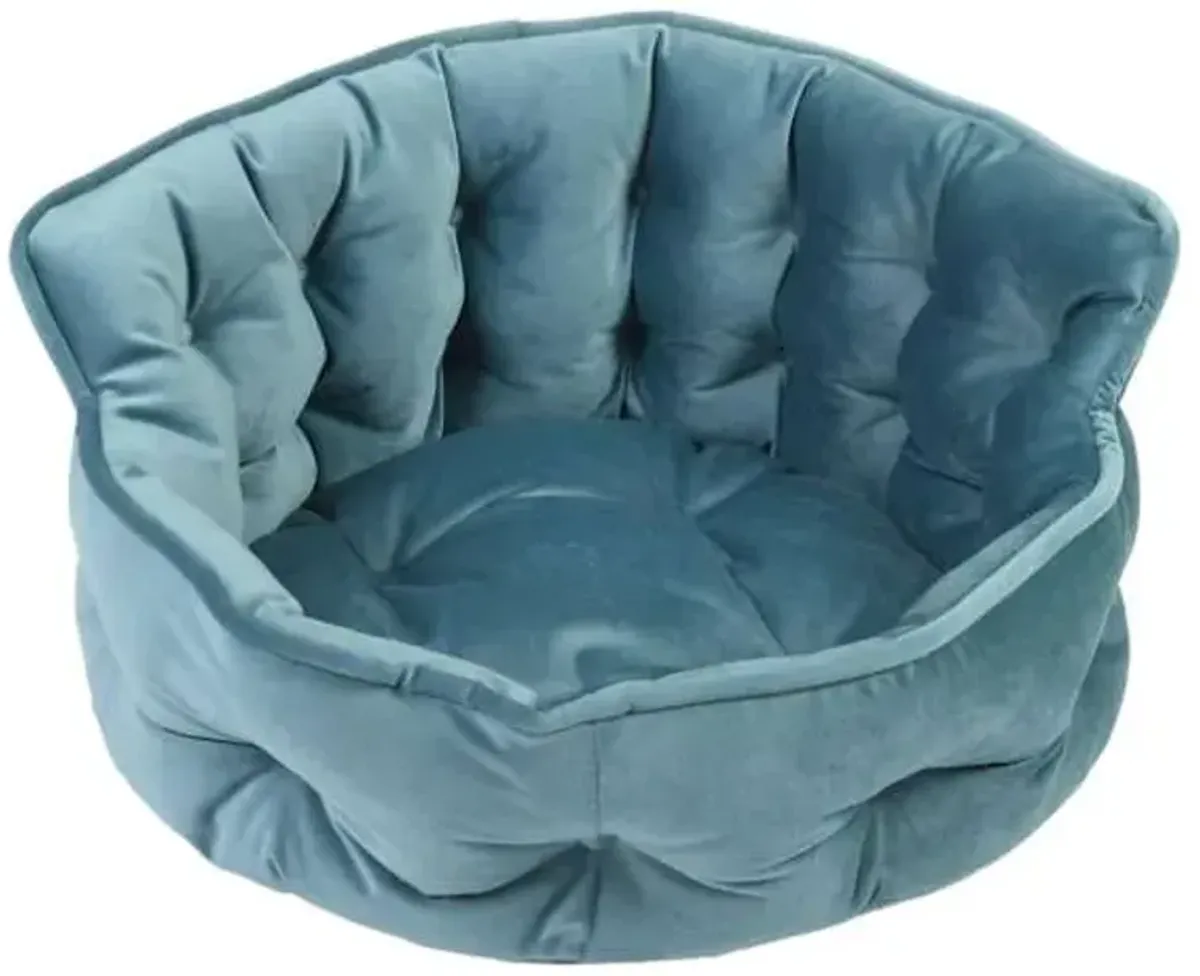Mini Blue Velvet Pet Cuddler, 18"