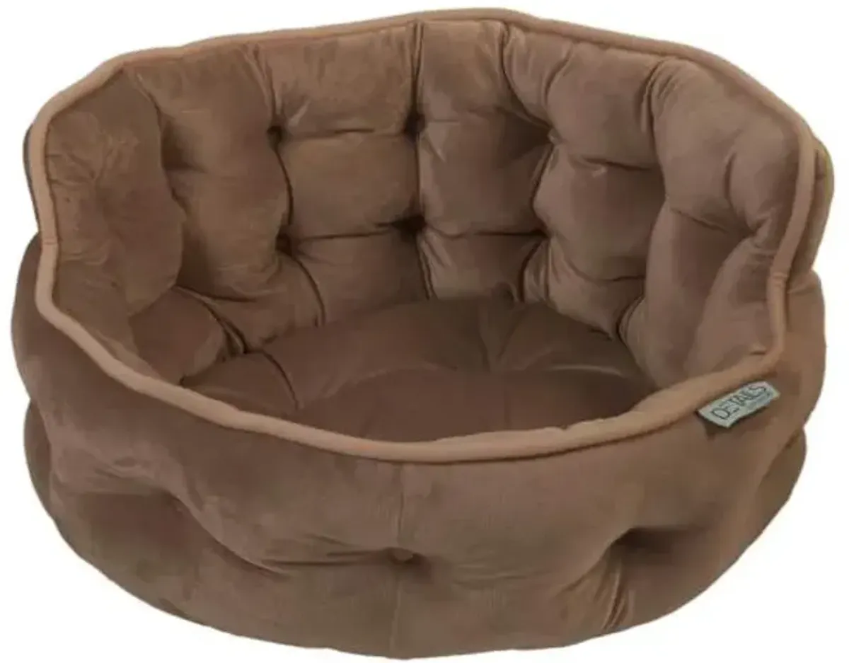 Mini Brown Velvet Pet Cuddler, 18"