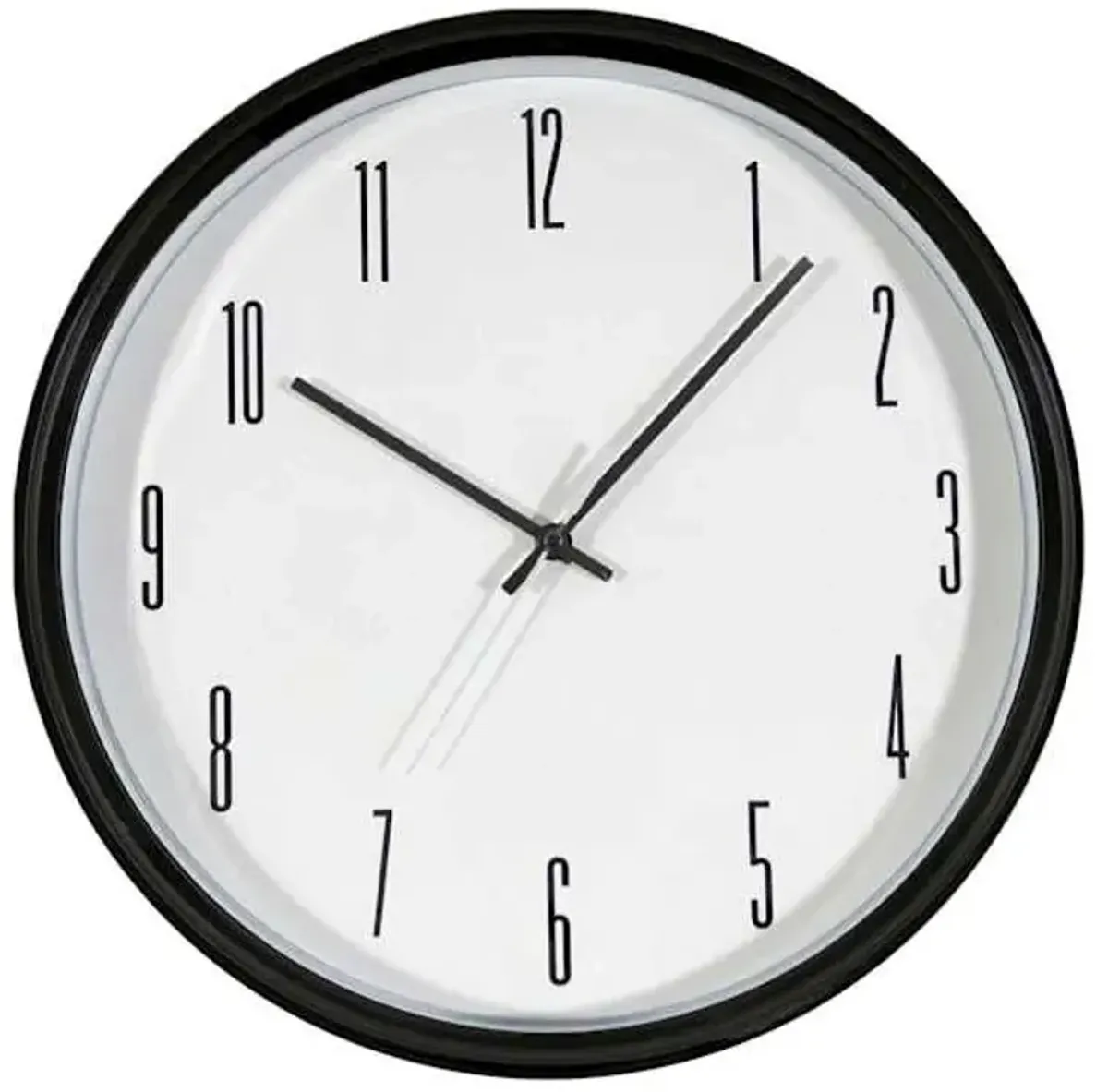 Thin Frame Modern Round Wall Clock, 16"