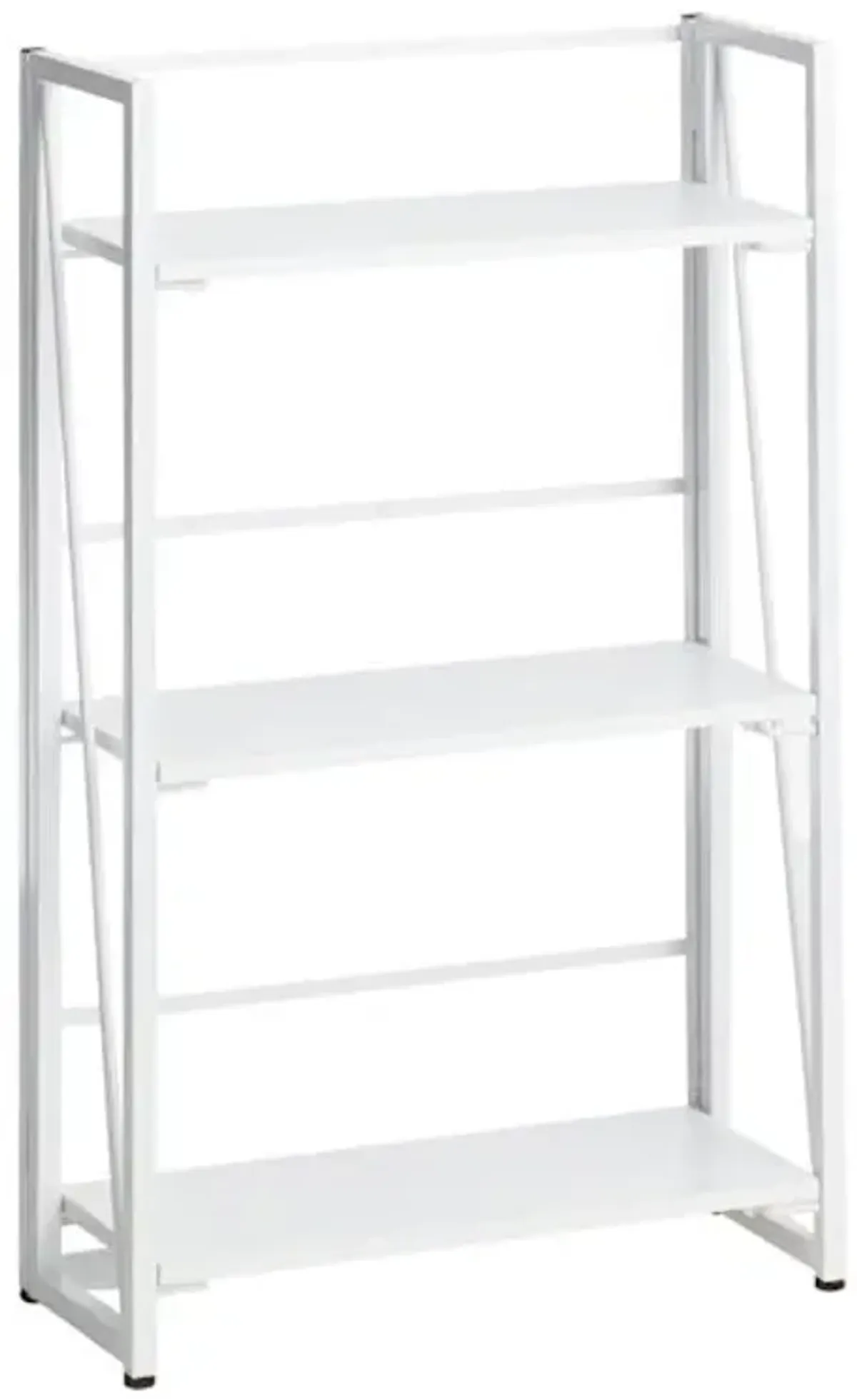 3-Tier Vienna Folding Bookshelf, White