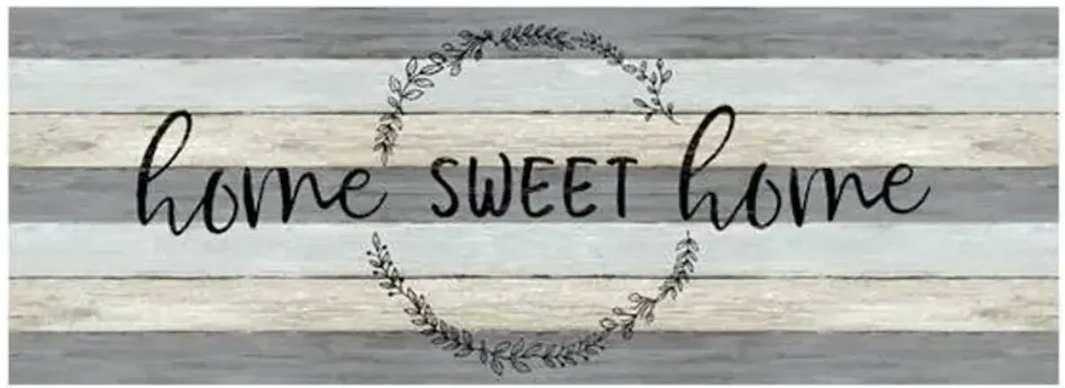 Home Sweet Home Synthetic Kitchen Mat, 20x55