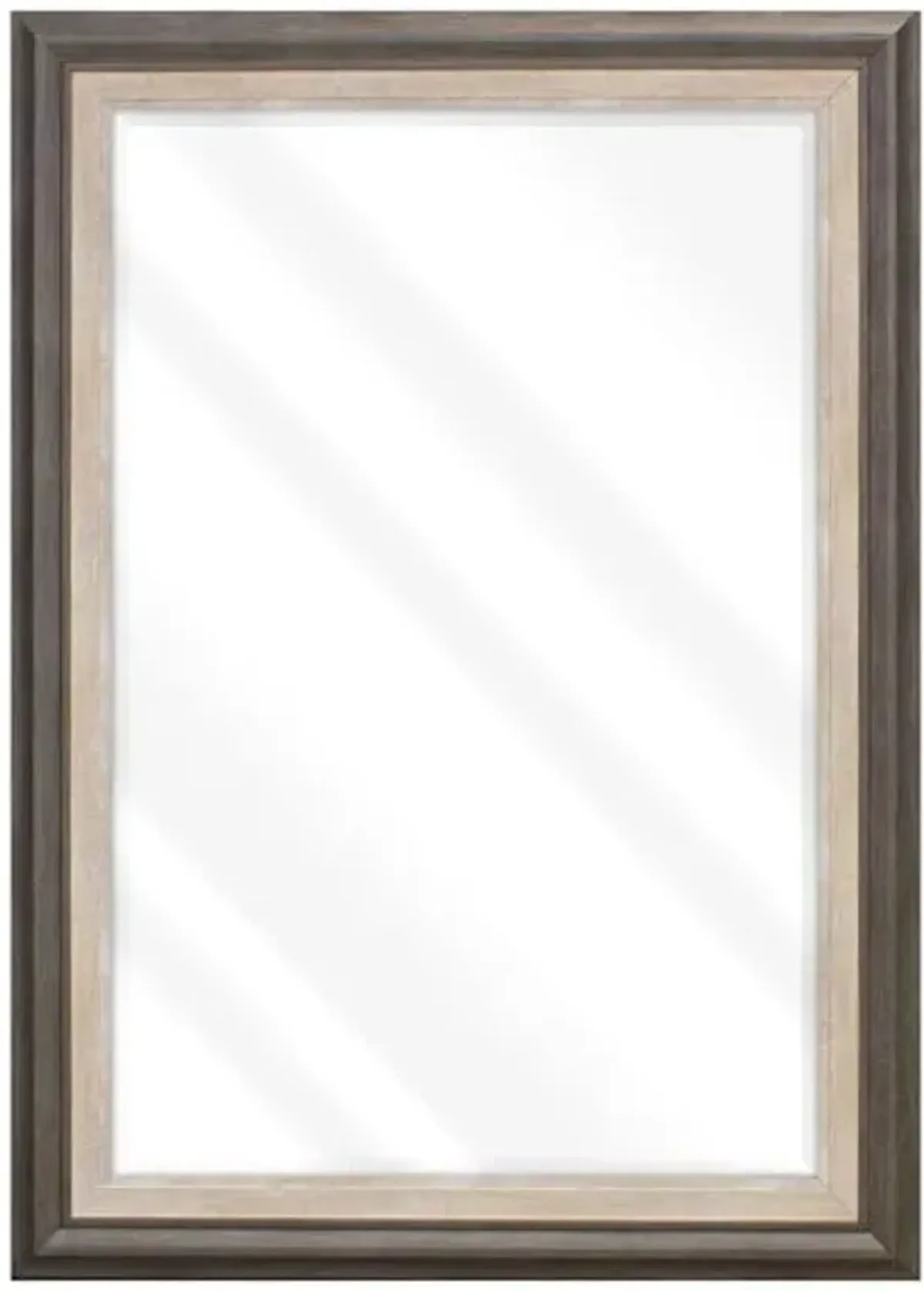 Janice Black Rectangle Wall Mirror, 31x43