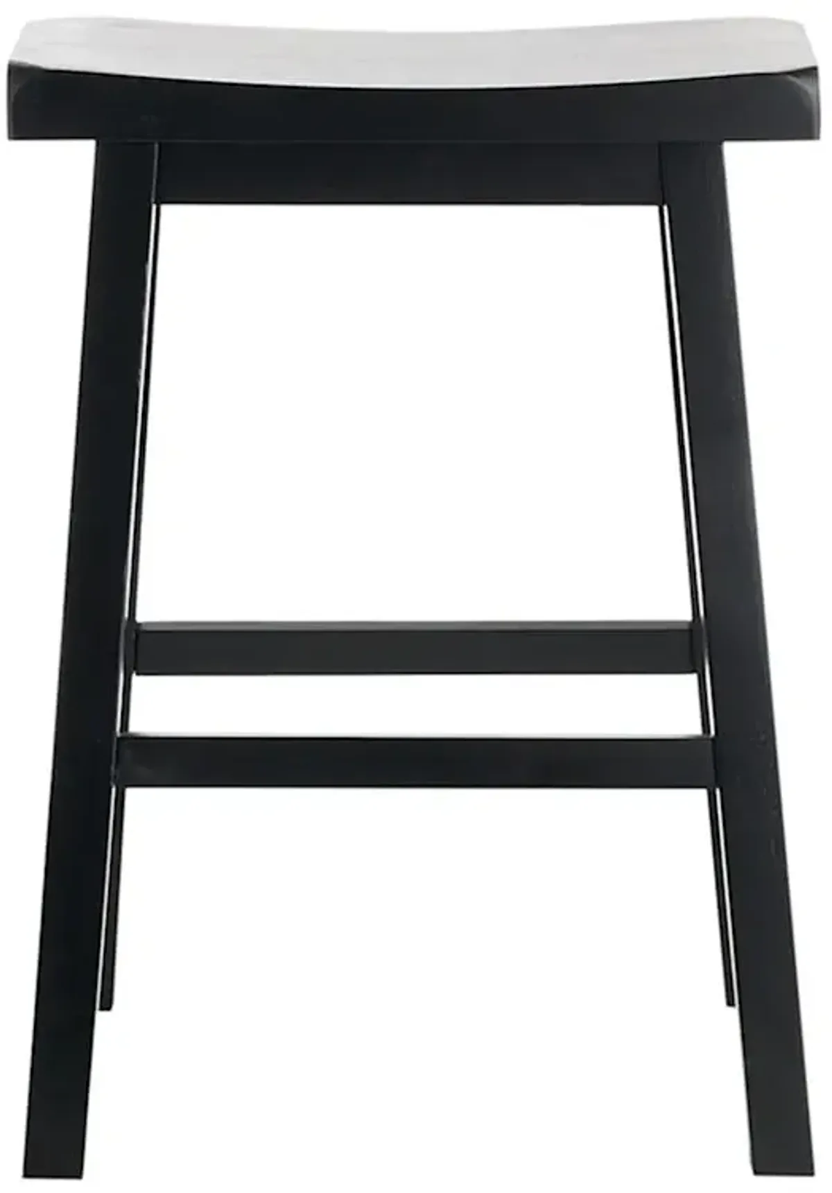 Providence Black Saddle Counter Stool, 24"