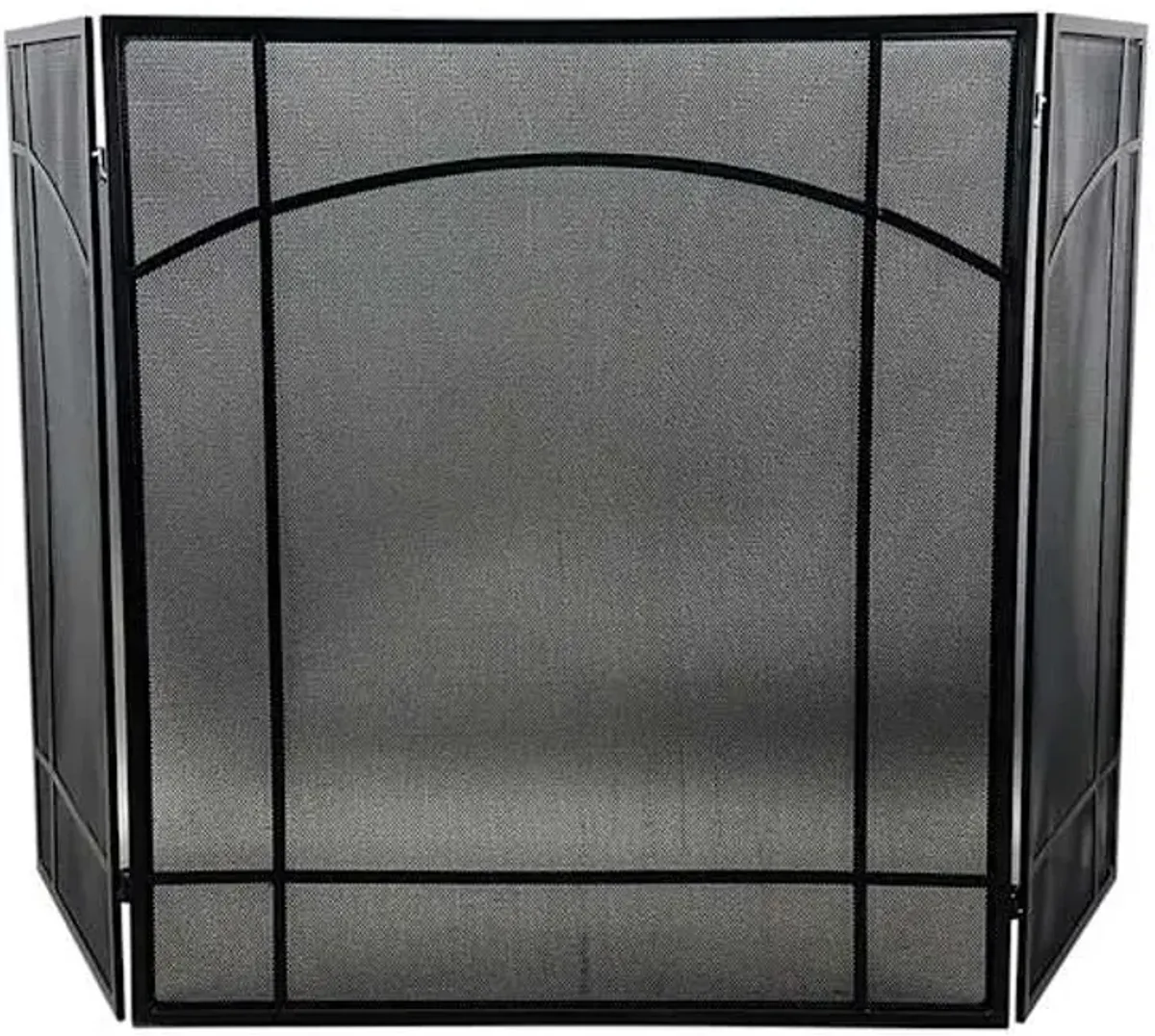 Black Arch Fireplace Screen