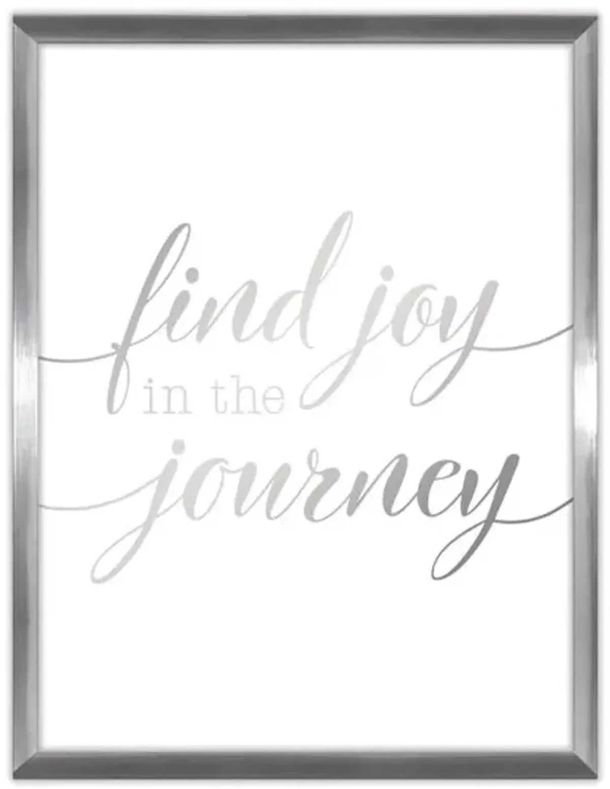 Glass Framed Find Joy in The Journey Wall Sign, 12x16