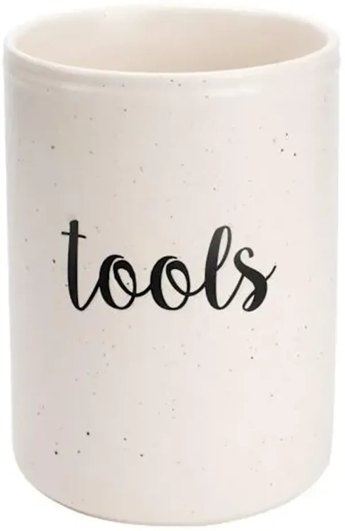 Honeybloom Farmhouse Speckled Stoneware Tools Utensil Crock