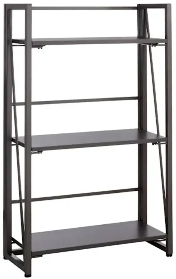 3-Tier Vienna Folding Bookshelf, Grey