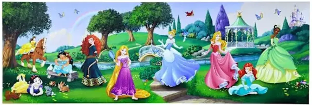 Disney Princess Group Shot Canvas Wall Art, 36x12