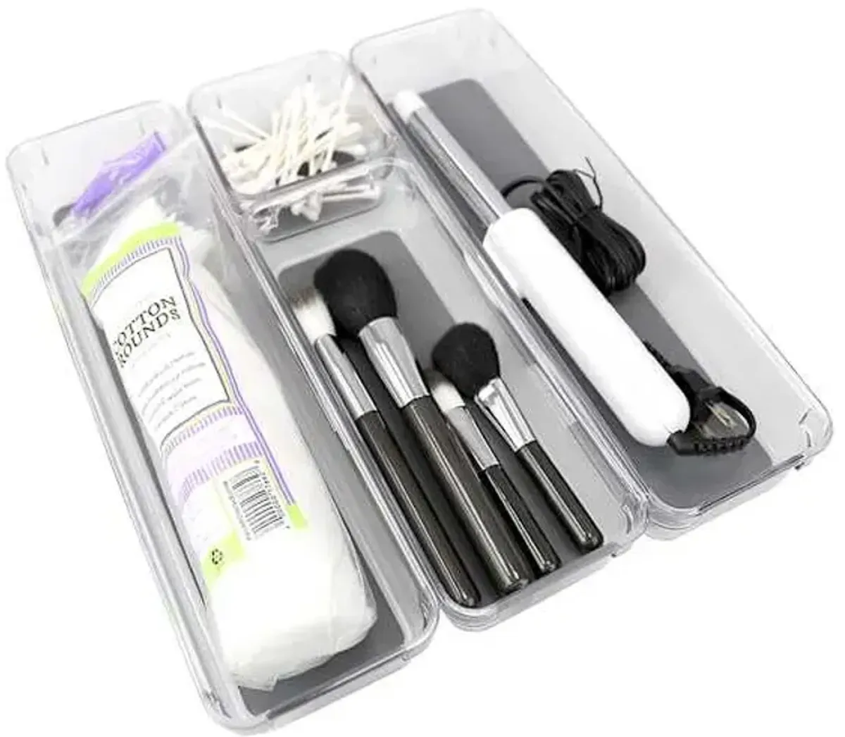 4-Piece Plastic Drawer Organizers