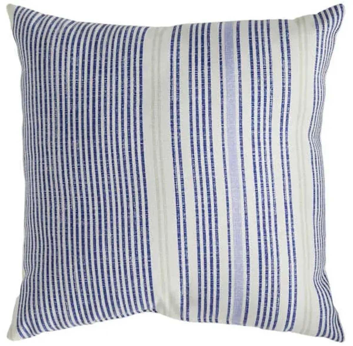 Calisto Pinstripe Square Outdoor Throw Pillow, 16"
