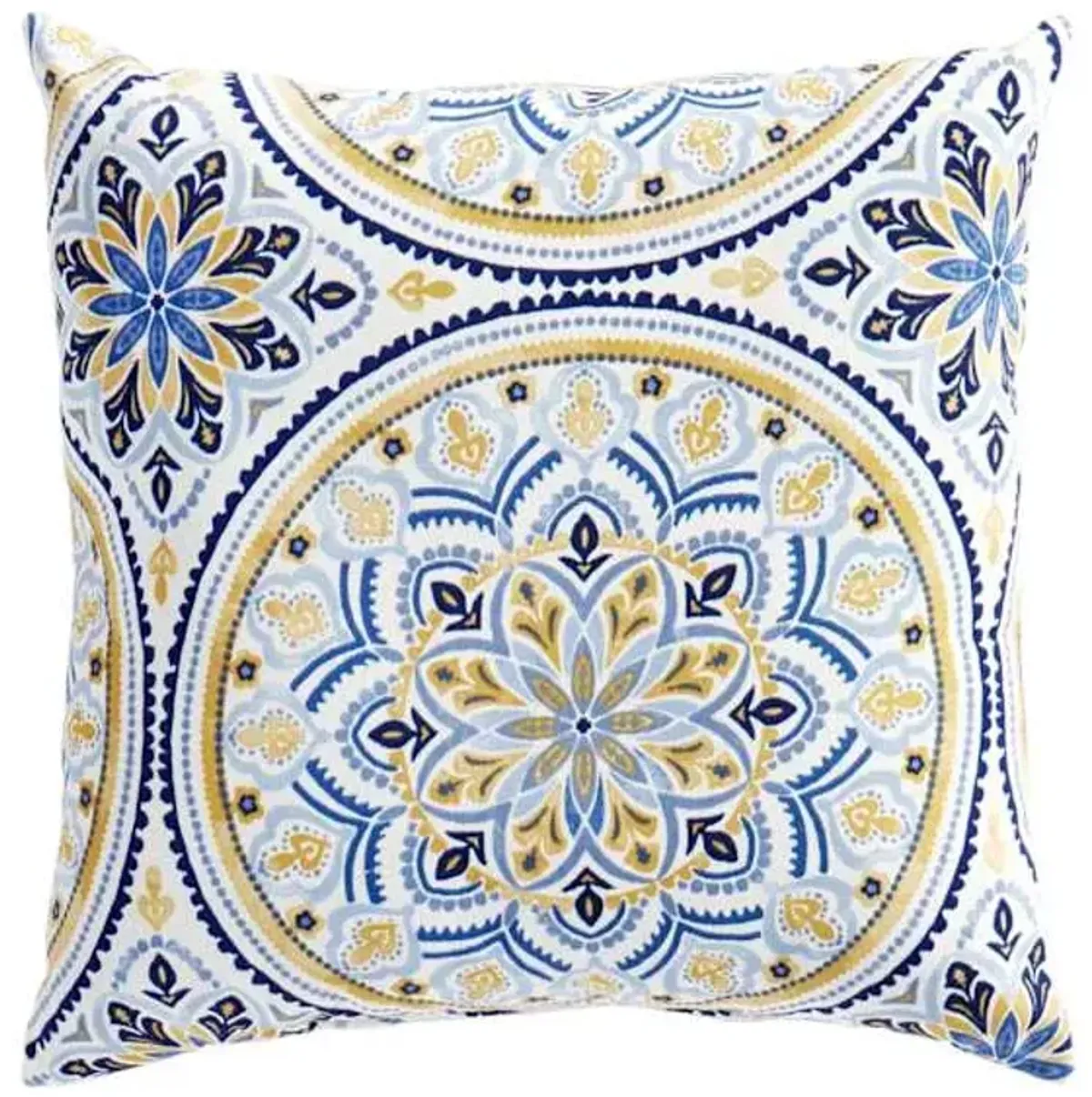 Castille Multicolor Square Outdoor Throw Pillow, 16"