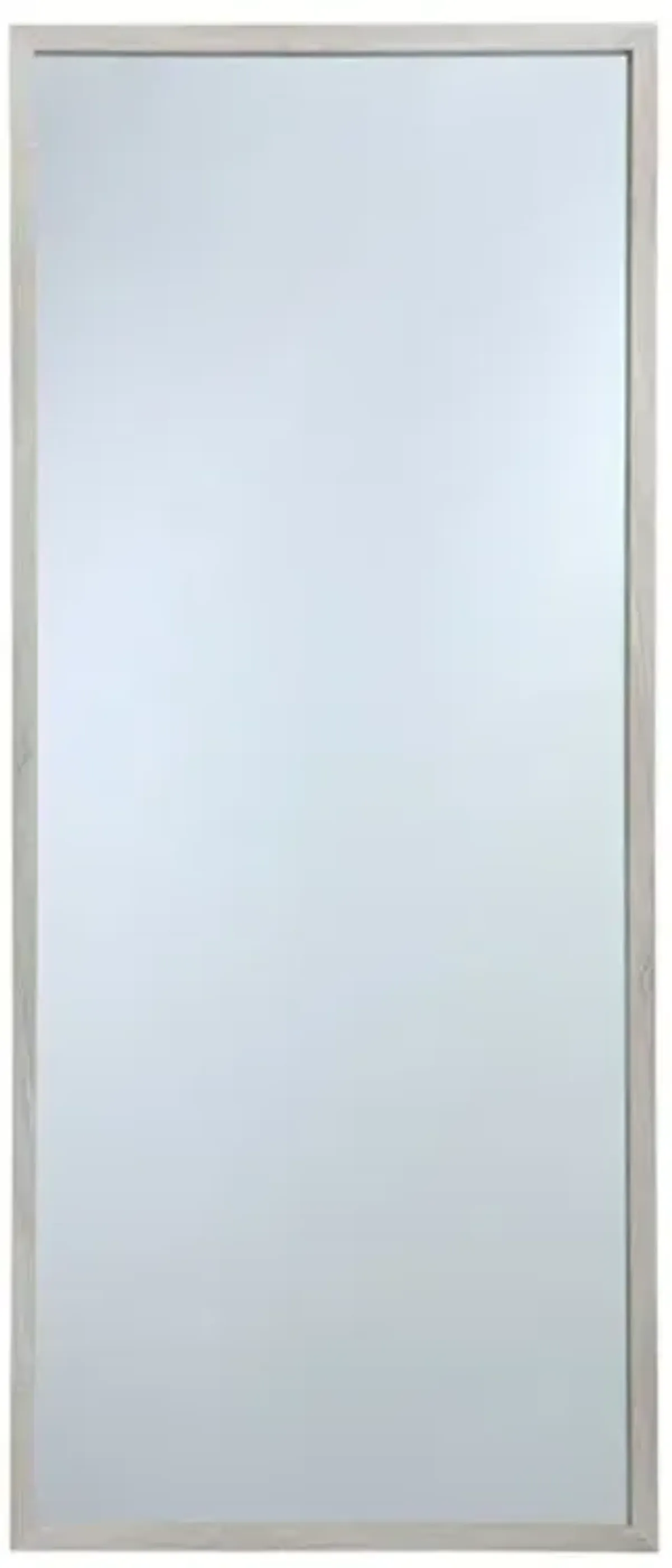White Wood Frame Leaner Mirror, 25x59