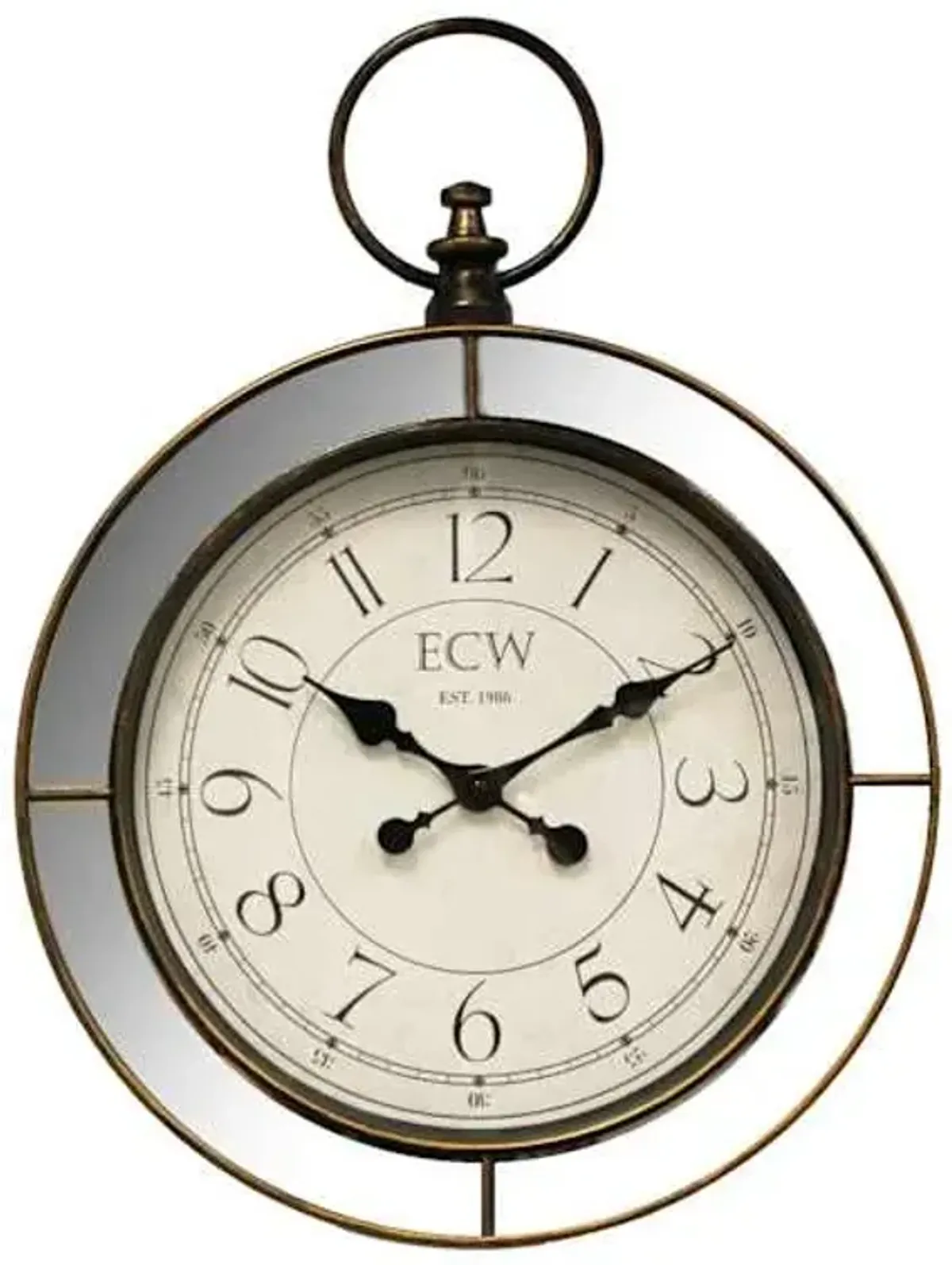 Pocket Watch Style Round Wall Clock, 18"