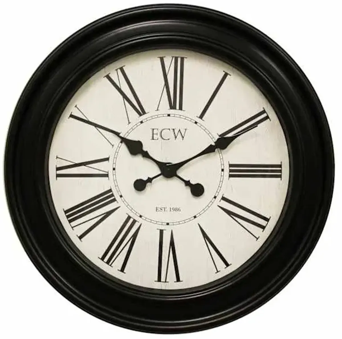Distressed Bronze Round Wall Clock, 30"