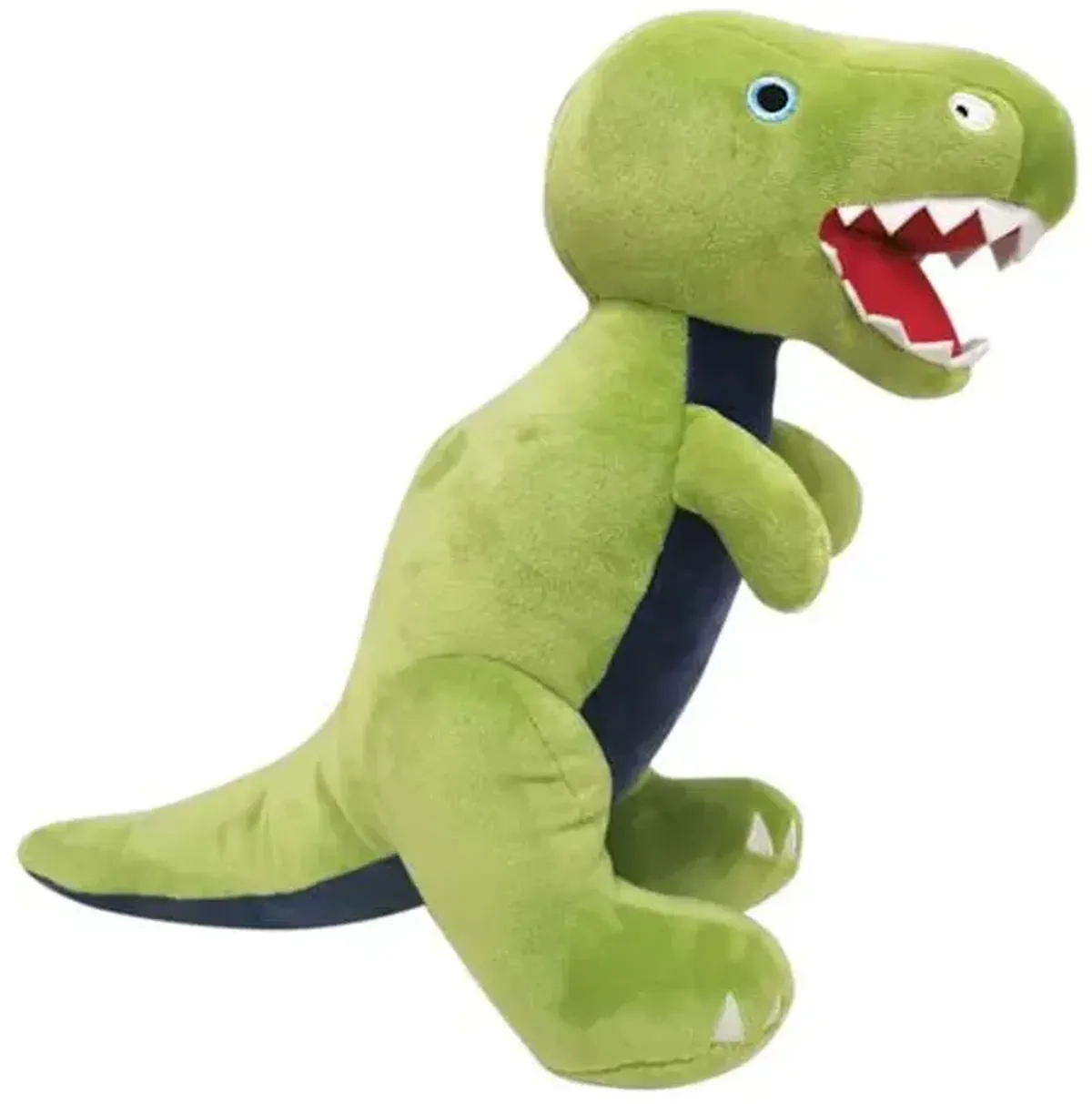 Tiny Dreamers Green T-Rex Dinosaur Plush Throw Pillow, 12x15