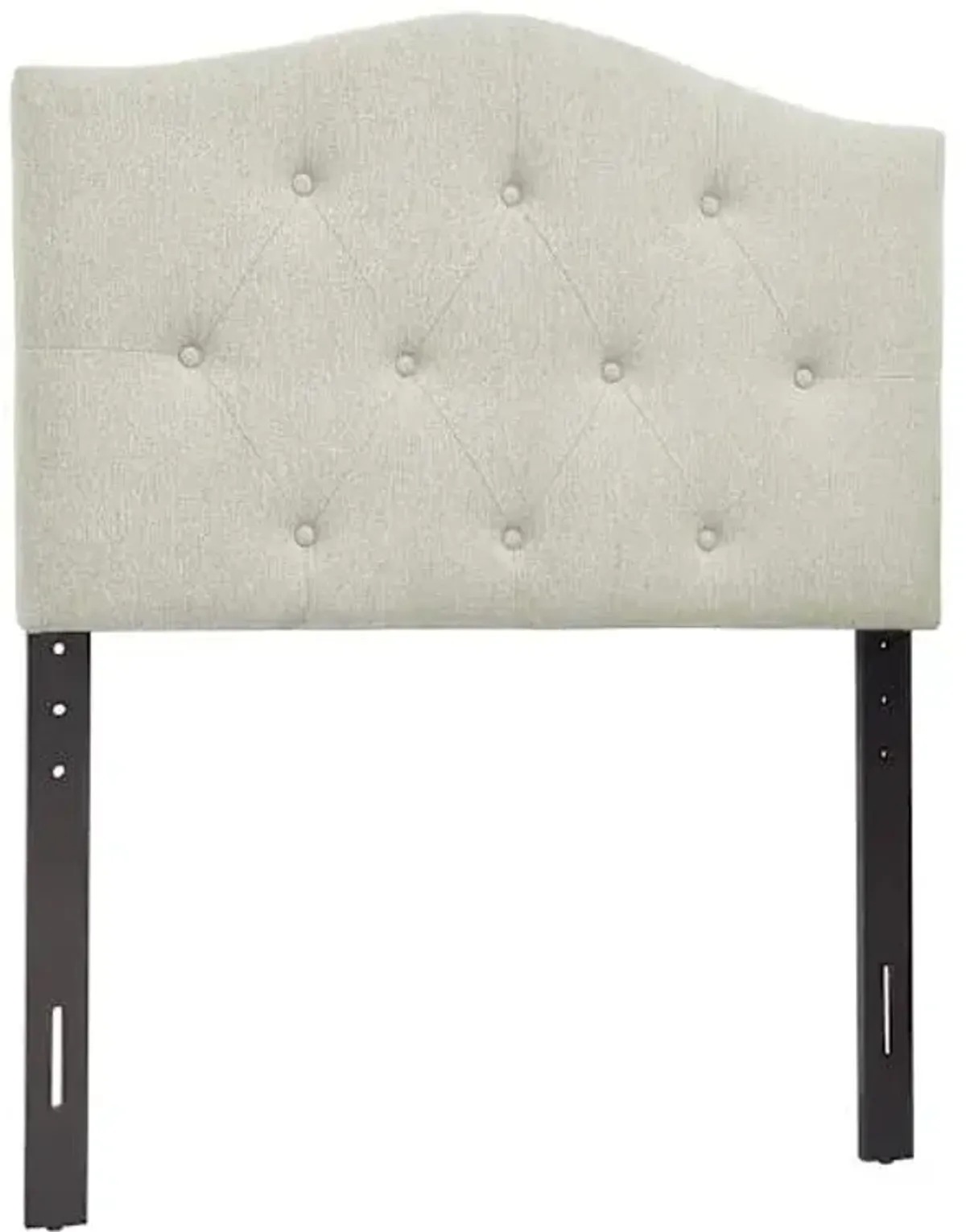 Kane Beige Tufted Headboard, Twin