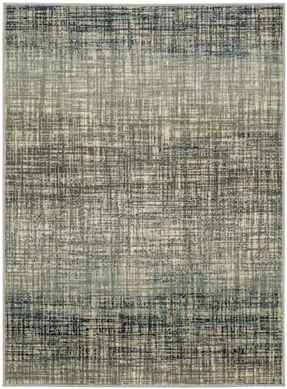 (D476) Addison Blue Abstract Contemporary Area Rug, 5x7
