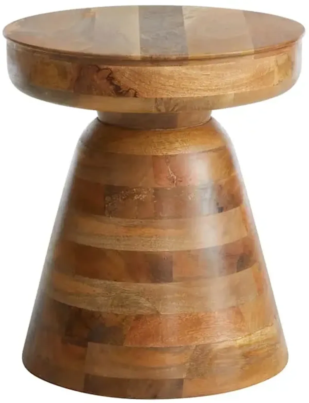 Found & Fable Brown Wooden Accent Table, 16x18