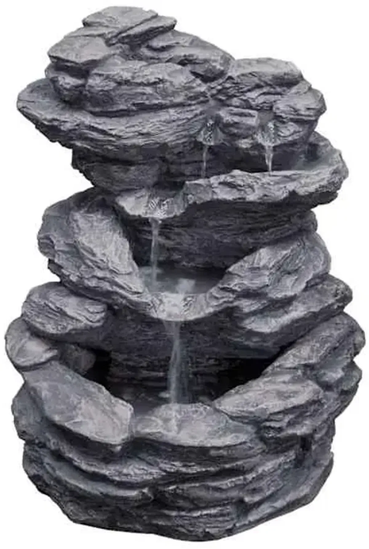 3-Tier Rock Waterfall Fountain, 26.4"