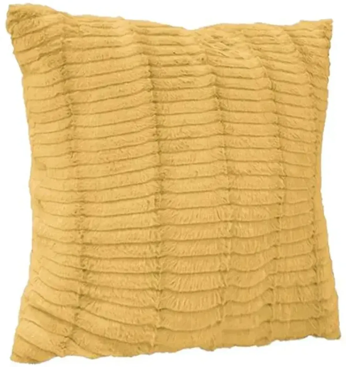 Ochre Yellow Lash Throw Pillow, 24"