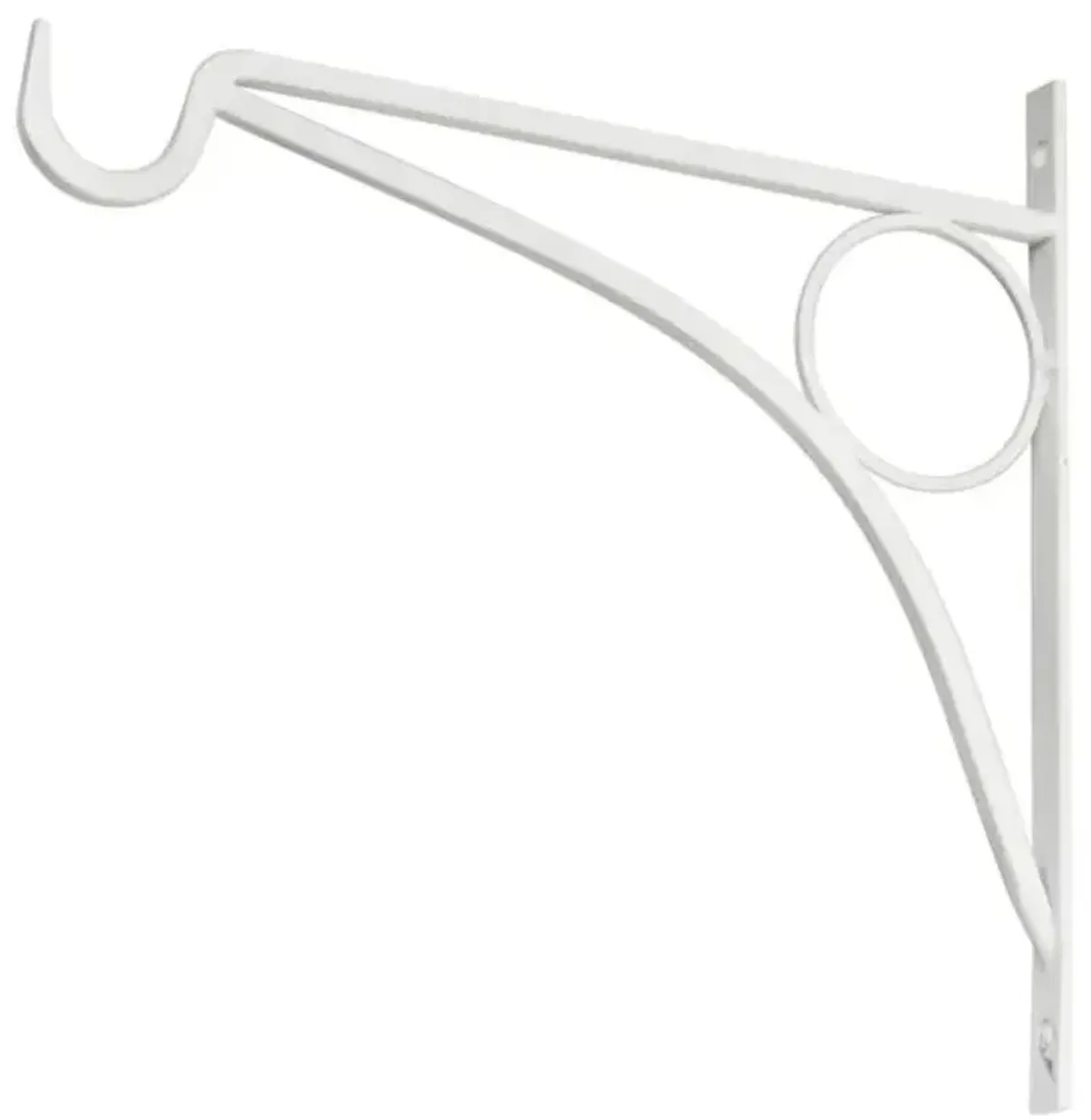 Garden Planter Hook, Satin White