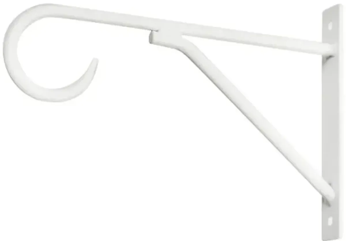 Garden Planter Hook, Satin White