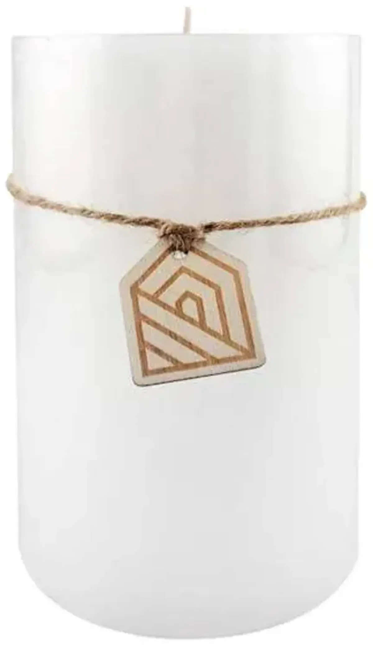 White Unscented Pillar Candle, 3x6