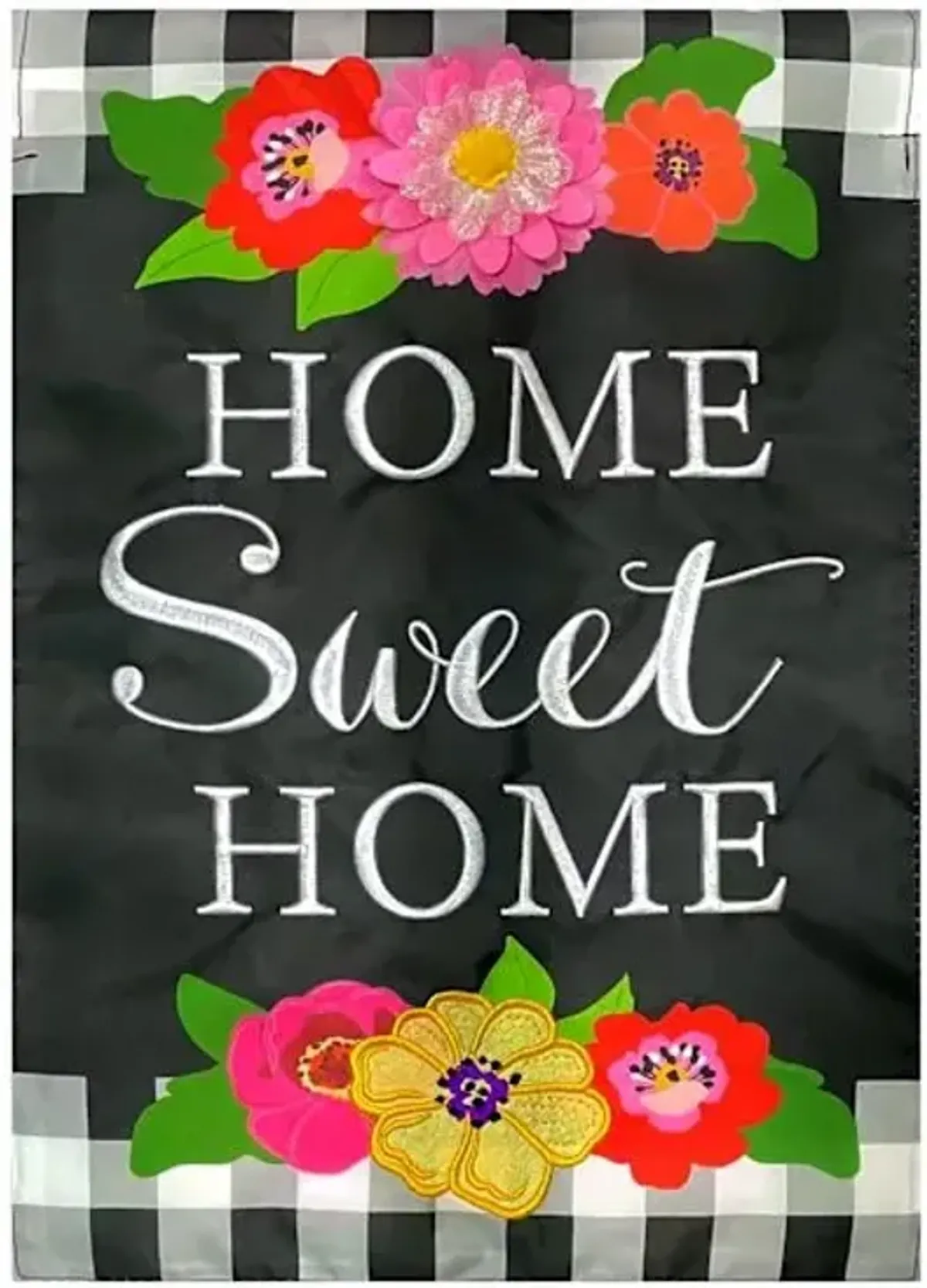 Floral Home Sweet Home Garden Flag, 18"