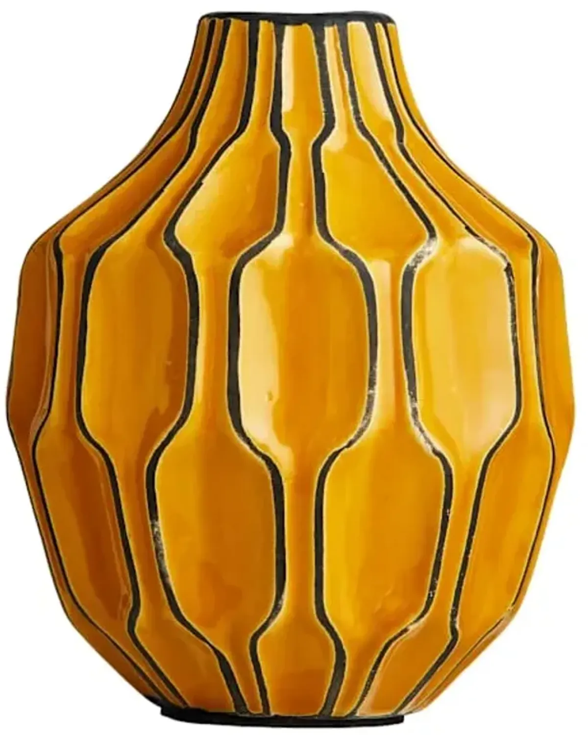 Katherine Yellow Vase, 6"
